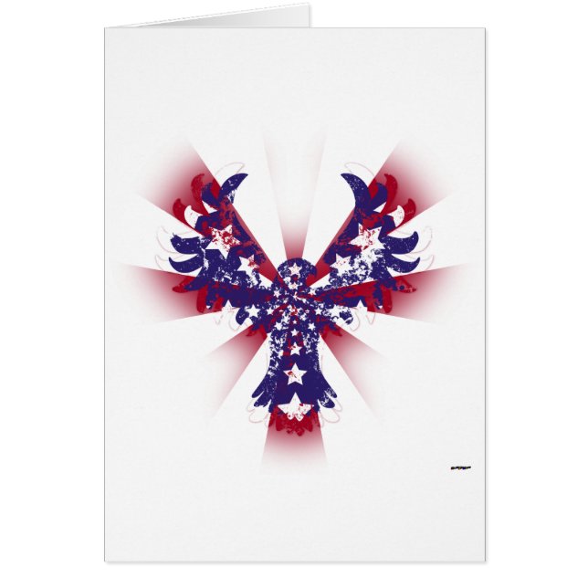 Amerikaanse adelaar en stripes (Voorkant)