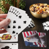 Amerikaanse adelaar en vlag pokerkaarten (Insitu)