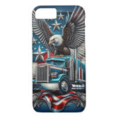 Amerikaanse Adelaar en Vrachtwagen, Vet & Patriott Case-Mate iPhone Case (Achterkant)