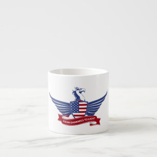 Amerikaanse adelaar espresso kop