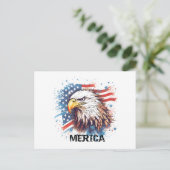  Amerikaanse adelaar Feestdagenkaart (Staand voorkant)