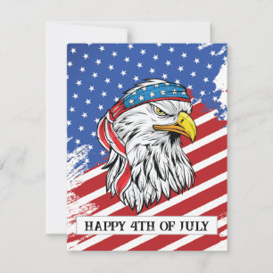 Amerikaanse adelaar feestdagenkaart