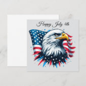Amerikaanse Adelaar Flat Card (Voorkant / Achterkant)