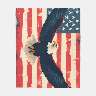 Amerikaanse adelaar fleece deken