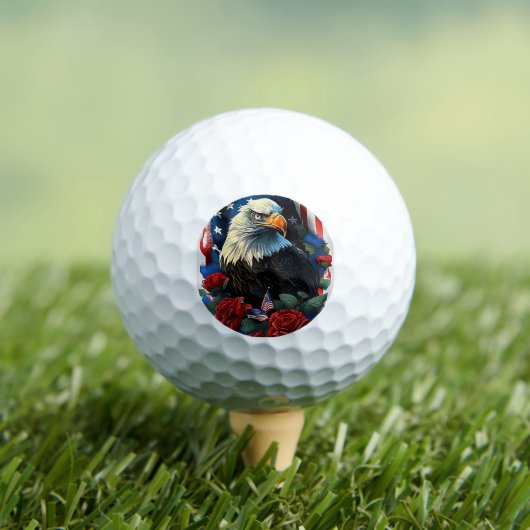 Amerikaanse adelaar golfballen (Insitu Shirt)