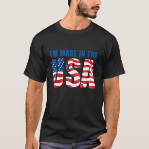 Amerikaanse adelaar Ik ben gemaakt in de Amerikaan T-shirt