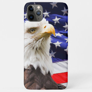Amerikaanse adelaar met Amerikaanse vlag iPhone 11 Pro Max Hoesje