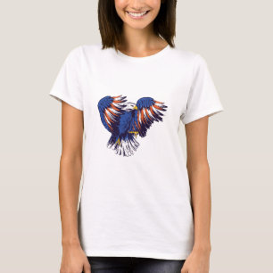 Amerikaanse adelaar met Amerikaanse vlag T-shirt