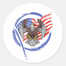  Amerikaanse Adelaar met Grunge Flag Circle