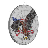 Amerikaanse adelaar met kruis dartbord (Voorkant Links)