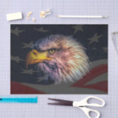 Amerikaanse adelaar met vlag tissuepapier (Craft)