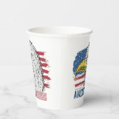 Amerikaanse adelaar papieren bekers (Rechts)