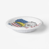 Amerikaanse adelaar papieren kommen (Gebogen)