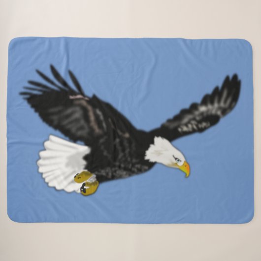 Amerikaanse Adelaar Sherpa Deken (Voorkant (horizontaal))