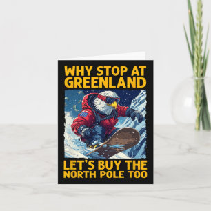 Amerikaanse adelaar snowboarden in Groenland en No Kaart