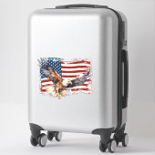 Amerikaanse adelaar sticker (Koffer)