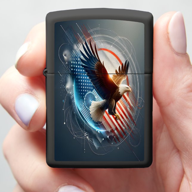 Amerikaanse adelaar stijgt (In Hand)