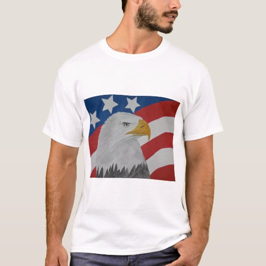 Amerikaanse adelaar t-shirt (Voorkant)
