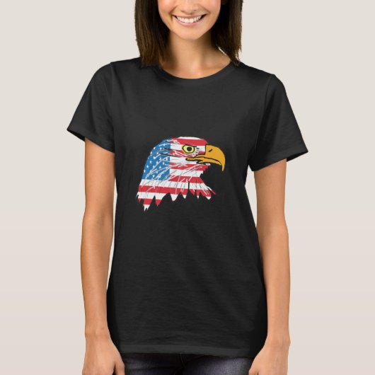 Amerikaanse adelaar t-shirt (Voorkant)