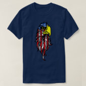 Amerikaanse adelaar t-shirt (Design voorkant)