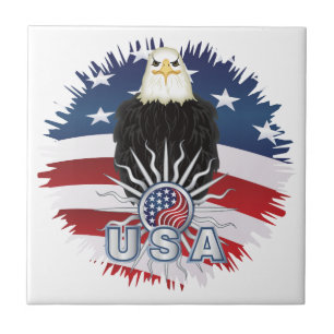 Amerikaanse adelaar tegeltje