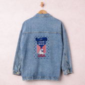Amerikaanse adelaar thuis van de hersenen denim jacket (Hangar)