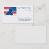 Amerikaanse adelaar visitekaartje (Voorkant / Achterkant)