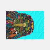 Amerikaanse adelblauw fleece deken (Voorkant (Horizontaal))