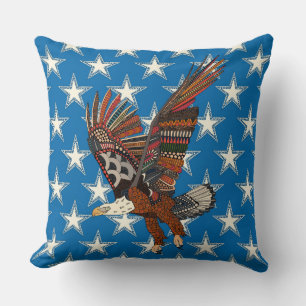 Amerikaanse adelblauw kussen