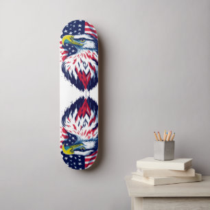 Amerikaanse adelvlag skateboard