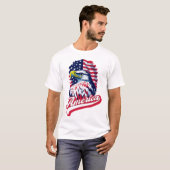Amerikaanse adelvlag t-shirt (Voorkant volledig)