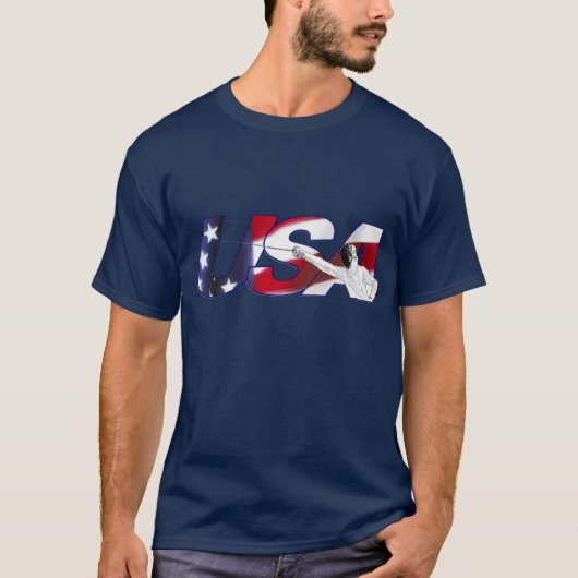 Amerikaanse afschermingen - blauw Shirt (Voorkant)