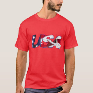 Amerikaanse afschermingen - rood Shirt