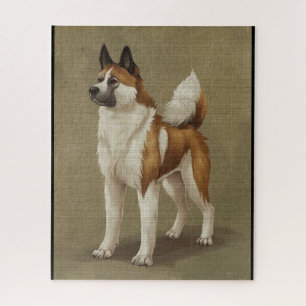 Amerikaanse Akita hond uit sprookjesboek 3 Legpuzzel