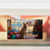 Amerikaanse Akita Kerstcruise: Pawsome Vakantie Labels (Aangebracht)