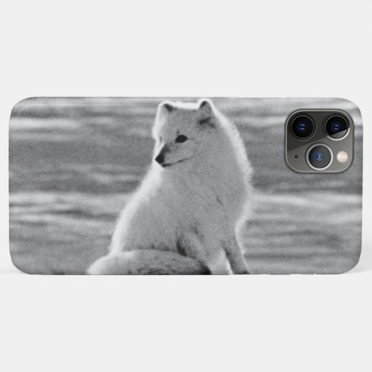 Amerikaanse Alaska Arctic fox Case-Mate iPhone Case (Achterkant (horizontaal))