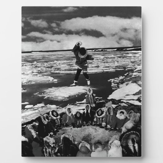 Amerikaanse Alaska eskimo blanket tossing 1970 Fotoplaat (Voorkant)