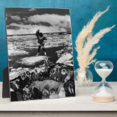 Amerikaanse Alaska eskimo blanket tossing 1970 Fotoplaat (Zijkant)