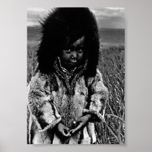 Amerikaanse Alaska eskimo Poster