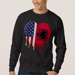 Amerikaanse Albanese erfgoedmaand Albanië vlag hoo Trui