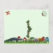 Amerikaanse Alligator Christmas Briefkaart (Achterkant)