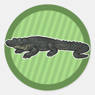 Amerikaanse Alligator Ronde Sticker