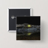 Amerikaanse Alligator Vierkante Button 5,1 Cm (Voorkant /achterkant)