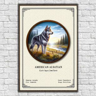 Amerikaanse Alzasiaanse Zoologie Serie Poster