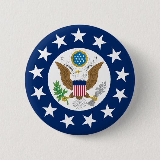 Amerikaanse ambassadeur, Verenigde Staten Ronde Button 5,7 Cm (Voorkant)