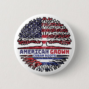 Amerikaanse Amerikaanse Amerikaanse Cuba-Amerikaan Ronde Button 5,7 Cm