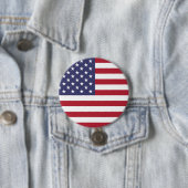 Amerikaanse Amerikaanse Button van de Vlaggenronde (In situ)