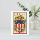 Amerikaanse  Amerikaanse meisjes Briefkaart (Staand voorkant)