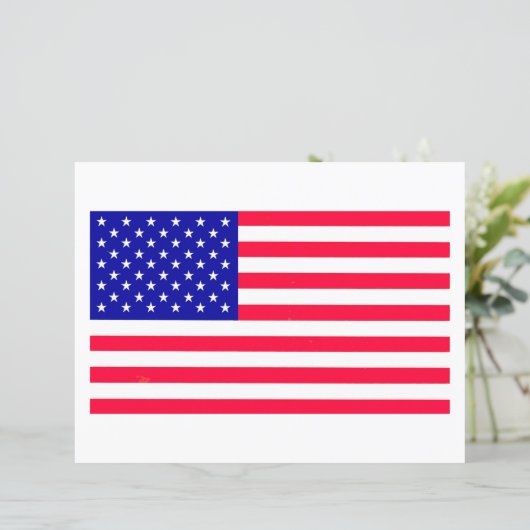 Amerikaanse Amerikaanse Vlaggenpapierblad (Staand voorkant)