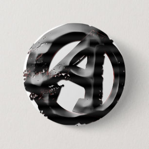 Amerikaanse anarchist ronde button 5,7 cm